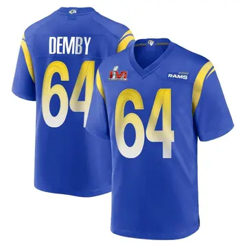 Youth Nike Los Angeles Rams Jamil Demby Royal Alternate Super Bowl LVI Bound Jersey - Game
