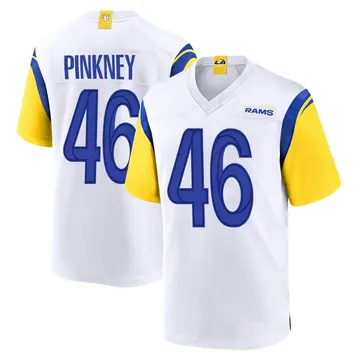 Youth Nike Los Angeles Rams Jared Pinkney White Jersey - Game