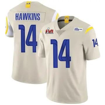 Youth Nike Los Angeles Rams Javian Hawkins Bone Vapor Super Bowl LVI Bound Jersey - Limited