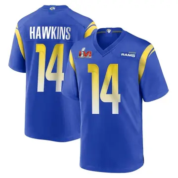 Youth Nike Los Angeles Rams Javian Hawkins Royal Alternate Super Bowl LVI Bound Jersey - Game