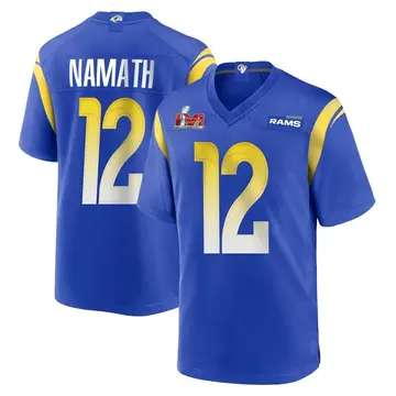 Youth Nike Los Angeles Rams Joe Namath Royal Alternate Super Bowl LVI Bound Jersey - Game