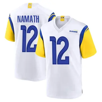 Youth Nike Los Angeles Rams Joe Namath White Jersey - Game