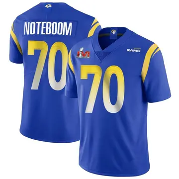 Youth Nike Los Angeles Rams Joe Noteboom Royal Alternate Vapor Untouchable Super Bowl LVI Bound Jersey - Limited