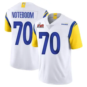 Youth Nike Los Angeles Rams Joe Noteboom White Vapor Untouchable Super Bowl LVI Bound Jersey - Limited