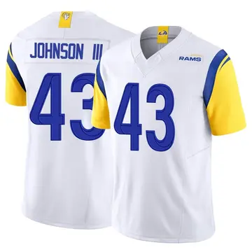 Nike Los Angeles Rams No43 John Johnson III Gold Men's Stitched NFL Limited Rush 100th Season Jersey