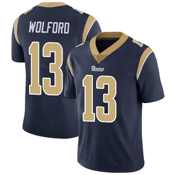 Youth Nike Los Angeles Rams John Wolford Navy Team Color Vapor Untouchable Jersey - Limited