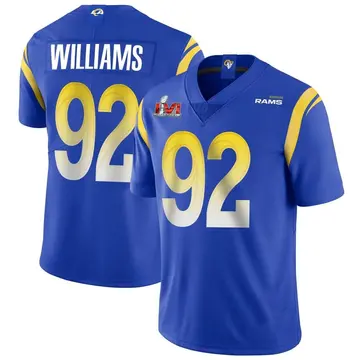 Youth Nike Los Angeles Rams Jonah Williams Royal Alternate Vapor Untouchable Super Bowl LVI Bound Jersey - Limited