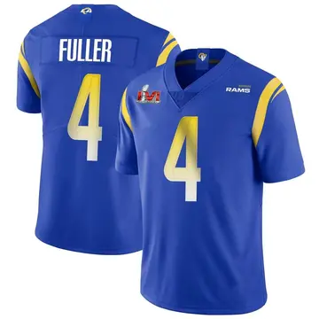 Youth Nike Los Angeles Rams Jordan Fuller Royal Alternate Vapor Untouchable Super Bowl LVI Bound Jersey - Limited