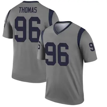 Youth Nike Los Angeles Rams Keir Thomas Gray Inverted Jersey - Legend
