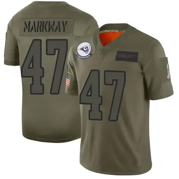 Youth Nike Los Angeles Rams Kyle Markway Camo 2019 Salute to Service Jersey - Limited