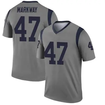 Youth Nike Los Angeles Rams Kyle Markway Gray Inverted Jersey - Legend