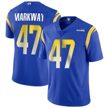 Youth Nike Los Angeles Rams Kyle Markway Royal Alternate Vapor Untouchable Jersey - Limited