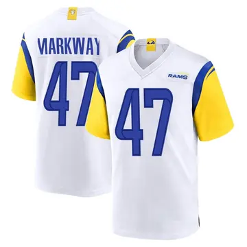 Youth Nike Los Angeles Rams Kyle Markway White Jersey - Game