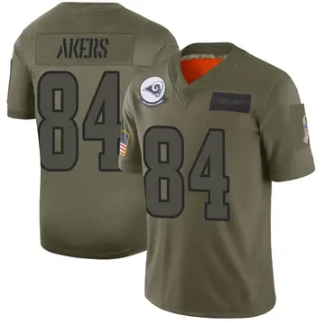 Youth Nike Los Angeles Rams Landen Akers Camo 2019 Salute to Service Jersey - Limited