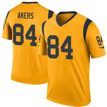 Youth Nike Los Angeles Rams Landen Akers Gold Color Rush Jersey - Legend