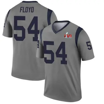 Youth Nike Los Angeles Rams Leonard Floyd Gray Inverted Super Bowl LVI Bound Jersey - Legend