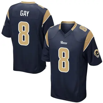 Youth Nike Los Angeles Rams Matt Gay Navy Team Color Jersey - Game