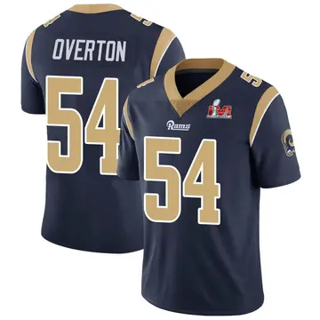 Youth Nike Los Angeles Rams Matt Overton Navy Team Color Vapor Untouchable Super Bowl LVI Bound Jersey - Limited