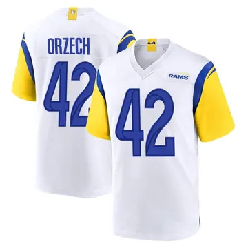Youth Nike Los Angeles Rams Matthew Orzech White Jersey - Game