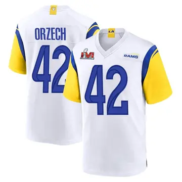 Youth Nike Los Angeles Rams Matthew Orzech White Super Bowl LVI Bound Jersey - Game
