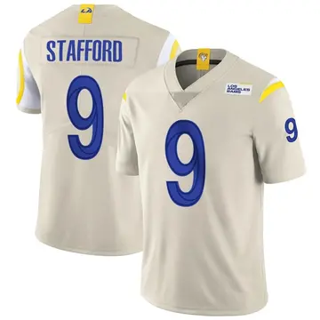 Youth Nike Los Angeles Rams Matthew Stafford Bone Vapor Jersey - Limited