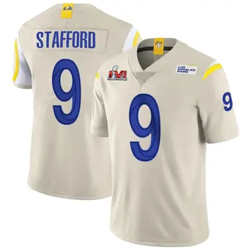 Youth Nike Los Angeles Rams Matthew Stafford Bone Vapor Super Bowl LVI Bound Jersey - Limited