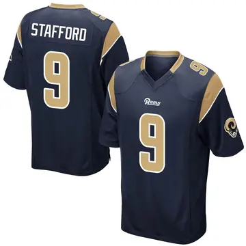 Youth Nike Los Angeles Rams Matthew Stafford Navy Team Color Jersey - Game