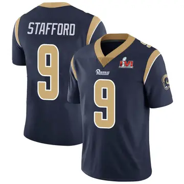 Youth Nike Los Angeles Rams Matthew Stafford Navy Team Color Vapor Untouchable Super Bowl LVI Bound Jersey - Limited