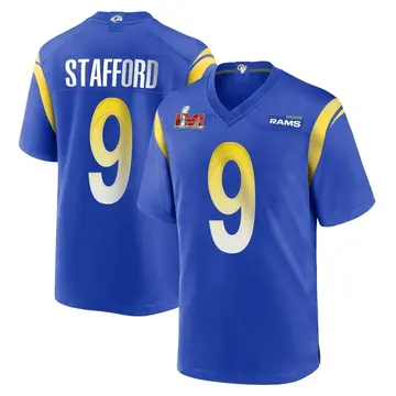 Youth Nike Los Angeles Rams Matthew Stafford Royal Alternate Super Bowl LVI Bound Jersey - Game