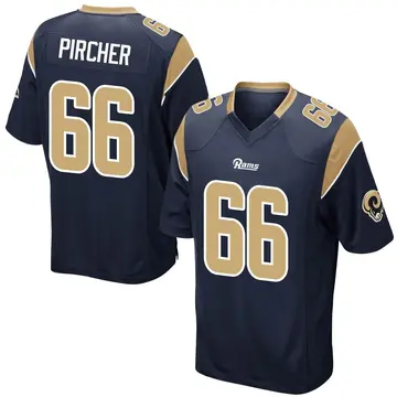 Youth Nike Los Angeles Rams Max Pircher Navy Team Color Jersey - Game