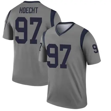 Youth Nike Los Angeles Rams Michael Hoecht Gray Inverted Jersey - Legend