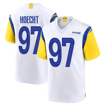 Youth Nike Los Angeles Rams Michael Hoecht White Jersey - Game