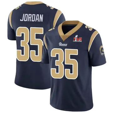 Youth Nike Los Angeles Rams Michael Jordan Navy Team Color Vapor Untouchable Super Bowl LVI Bound Jersey - Limited
