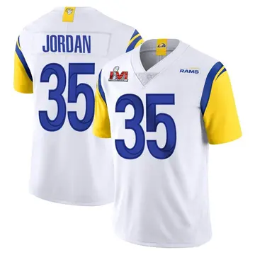 Youth Nike Los Angeles Rams Michael Jordan White Vapor Untouchable Super Bowl LVI Bound Jersey - Limited