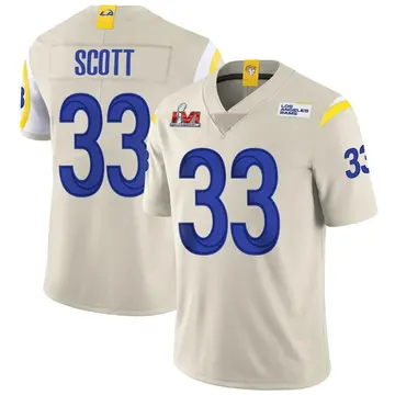 Youth Nike Los Angeles Rams Nick Scott Bone Vapor Super Bowl LVI Bound Jersey - Limited