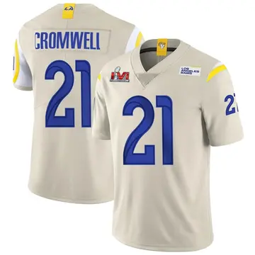 Youth Nike Los Angeles Rams Nolan Cromwell Bone Vapor Super Bowl LVI Bound Jersey - Limited