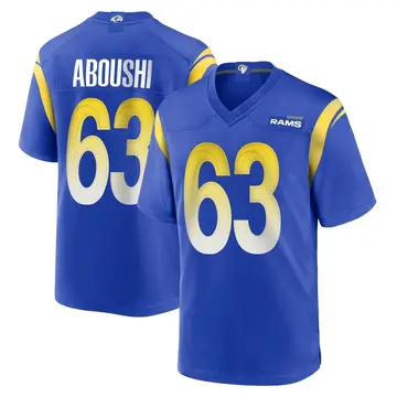 Youth Nike Los Angeles Rams Oday Aboushi Royal Alternate Jersey - Game