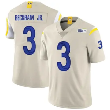 Youth Nike Los Angeles Rams Odell Beckham Jr. Bone Vapor Jersey - Limited