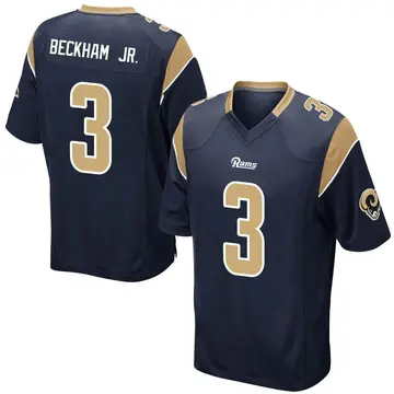 Youth Nike Los Angeles Rams Odell Beckham Jr. Navy Team Color Jersey - Game