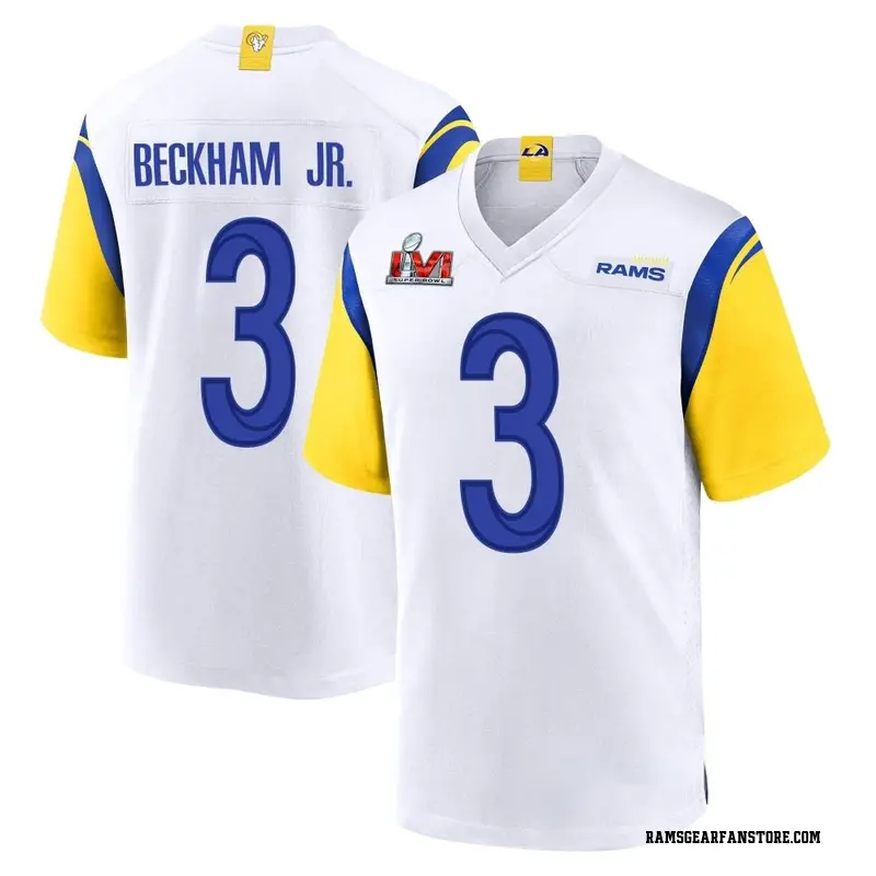 Youth Nike Los Angeles Rams Odell Beckham Jr. White Super Bowl LVI Bound Jersey - Game