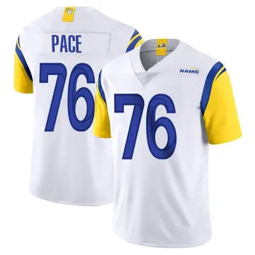 Youth Nike Los Angeles Rams Orlando Pace White Vapor Untouchable Jersey - Limited