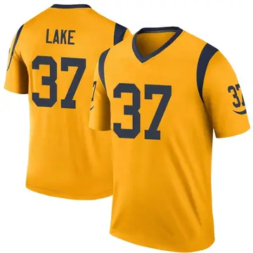 Youth Nike Los Angeles Rams Quentin Lake Gold Color Rush Jersey - Legend