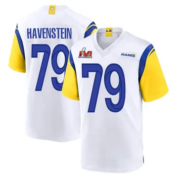 Youth Nike Los Angeles Rams Rob Havenstein White Super Bowl LVI Bound Jersey - Game