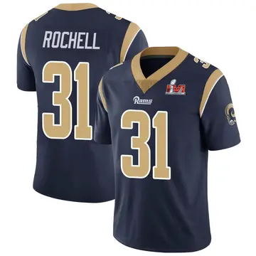 Youth Nike Los Angeles Rams Robert Rochell Navy Team Color Vapor Untouchable Super Bowl LVI Bound Jersey - Limited