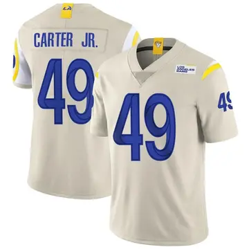 Youth Nike Los Angeles Rams Roger Carter Jr. Bone Vapor Jersey - Limited