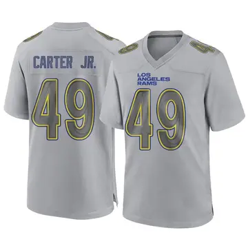 Youth Nike Los Angeles Rams Roger Carter Jr. Gray Atmosphere Fashion Jersey - Game