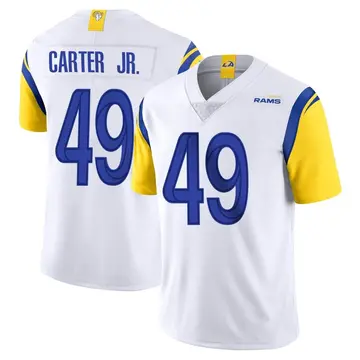 Youth Nike Los Angeles Rams Roger Carter Jr. White Vapor Untouchable Jersey - Limited