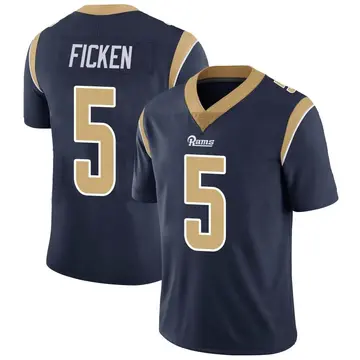 Youth Nike Los Angeles Rams Sam Ficken Navy Team Color Vapor Untouchable Jersey - Limited