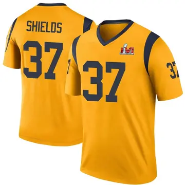 Youth Nike Los Angeles Rams Sam Shields Gold Color Rush Super Bowl LVI Bound Jersey - Legend