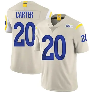 Youth Nike Los Angeles Rams TJ Carter Bone Vapor Jersey - Limited